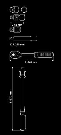 NEO Tools 08-618 1/2" 33 szt.