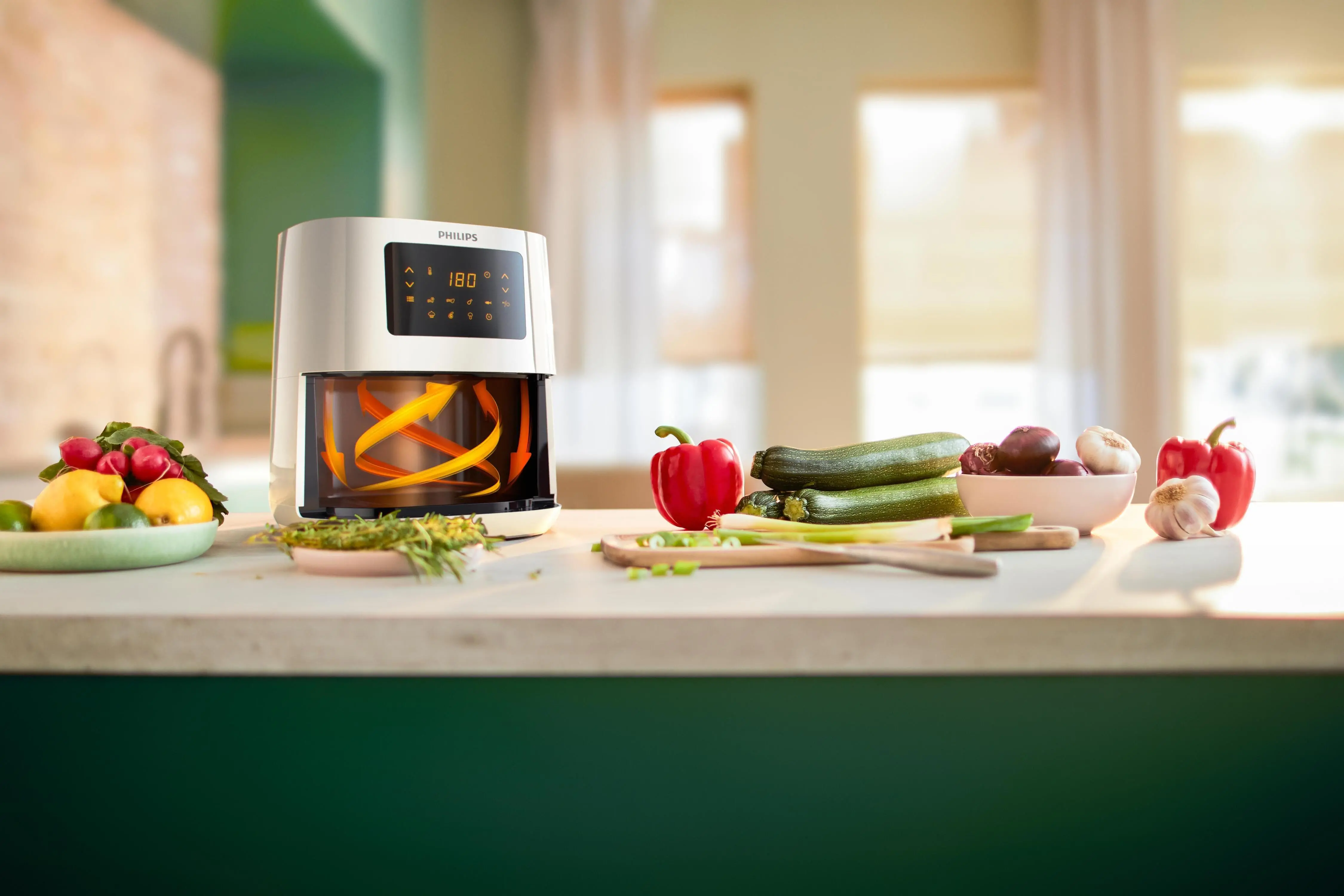 Frytkownica beztłuszczowa Philips Ovi XL HD9270/00 2000W 6,2l Aplikacja mobilna