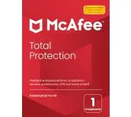 McAfee Total Protection 1 PC/1 Rok wersja 2023 Kod aktywacyjny
