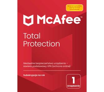 Antywirus McAfee Total Protection 1 PC / 1 rok wersja 2023 [kod aktywacyjny]