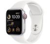 Smartwatch Apple Watch SE 2gen GPS  Cellular 40mm koperta z aluminium Srebrny pasek sportowy Biały