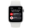 Smartwatch Apple Watch SE 2gen GPS  Cellular 40mm koperta z aluminium Srebrny pasek sportowy Biały