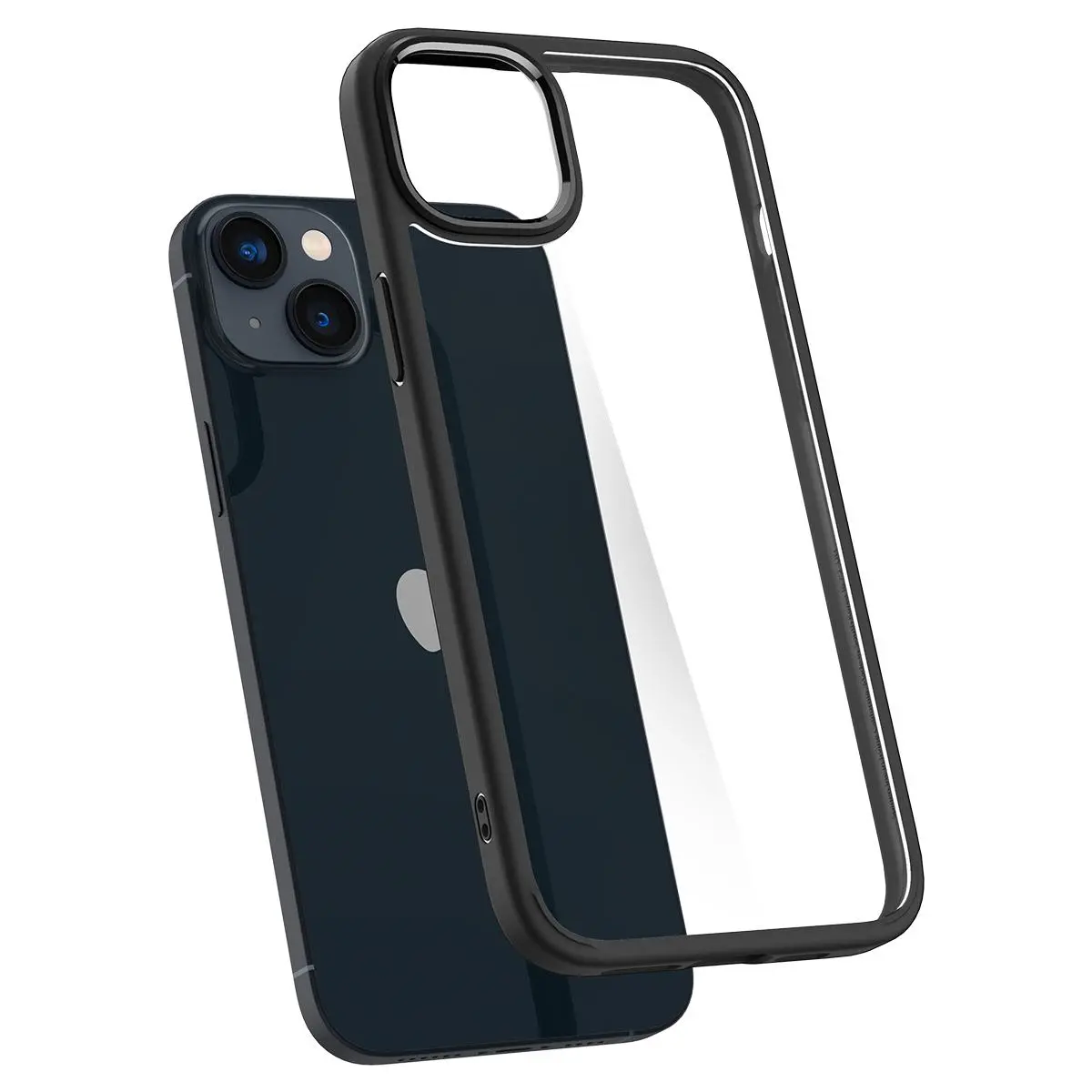Etui Spigen Ultra Hybrid do iPhone 14 Plus Przezroczysty-czarny
