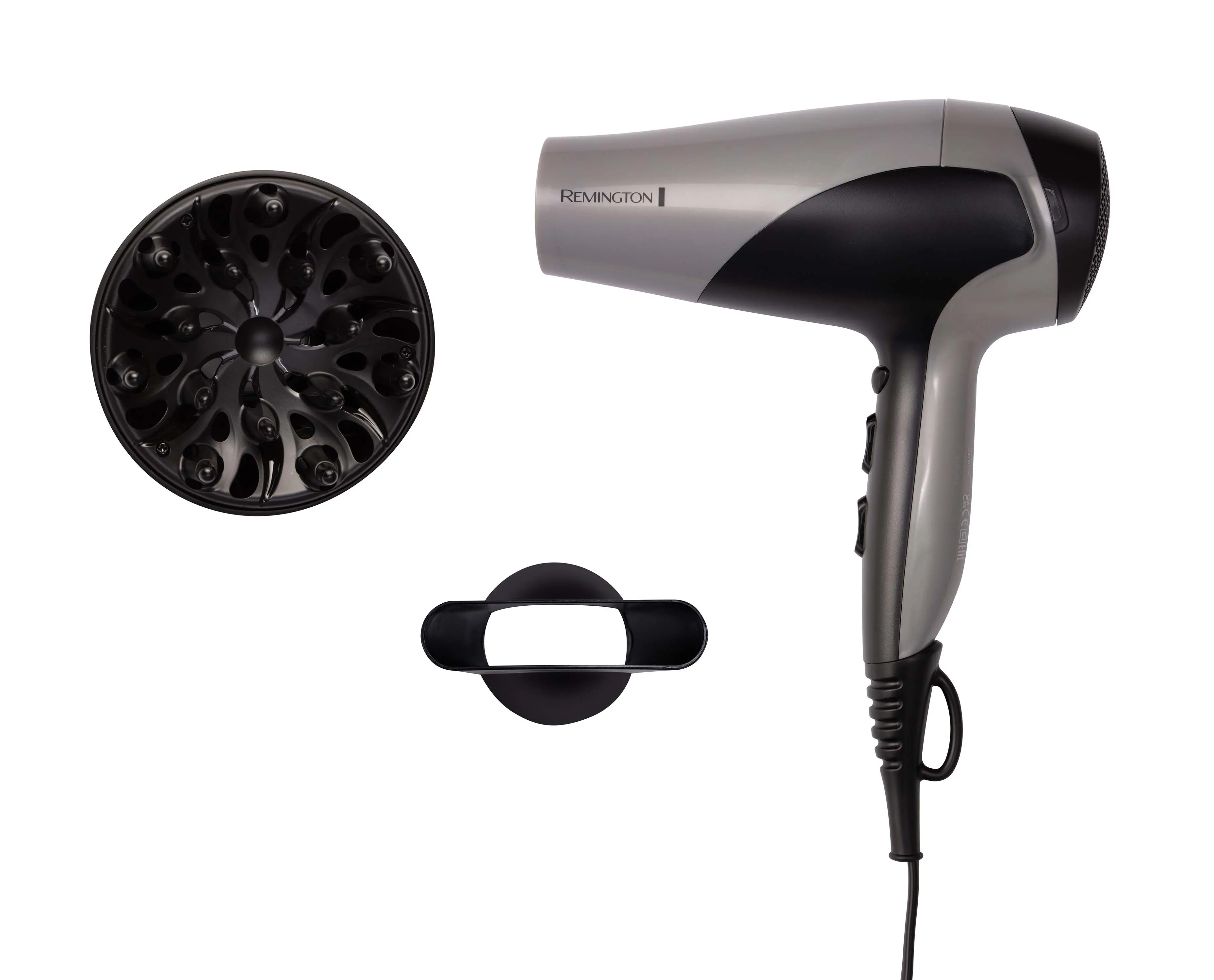 Suszarka do włosów Remington Ionic Dry 2200 D3190S Jonizacja Dyfuzor Zimny nawiew 2200W 2 prędkości 3 temperatury