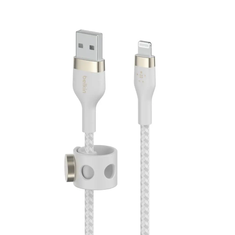 Kabel Belkin CAA010BT3MWH BoostCharge PRO Flex USB-A do Lightning 3m Biały