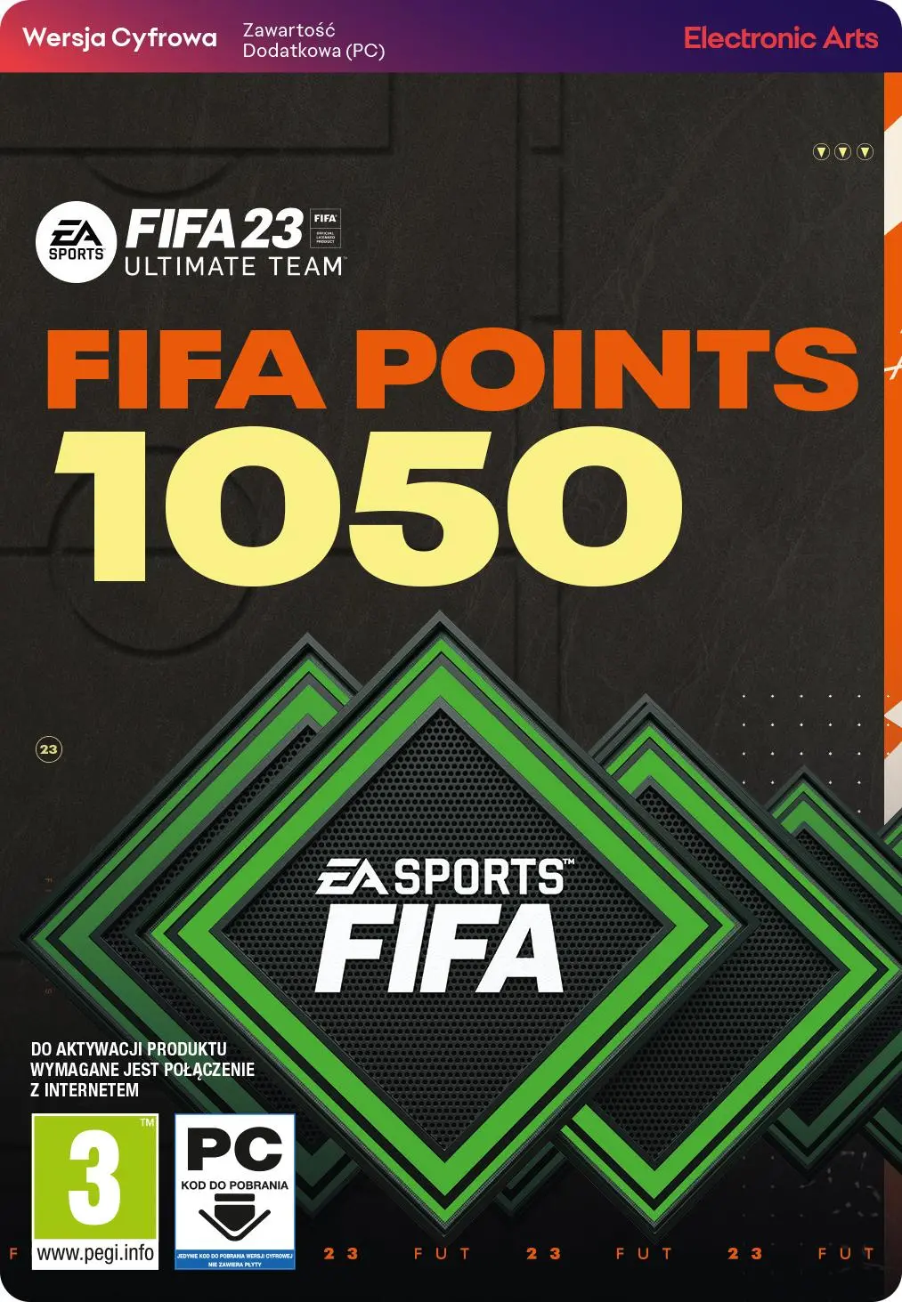 FIFA 23 1050 Punktów [kod aktywacyjny] PC