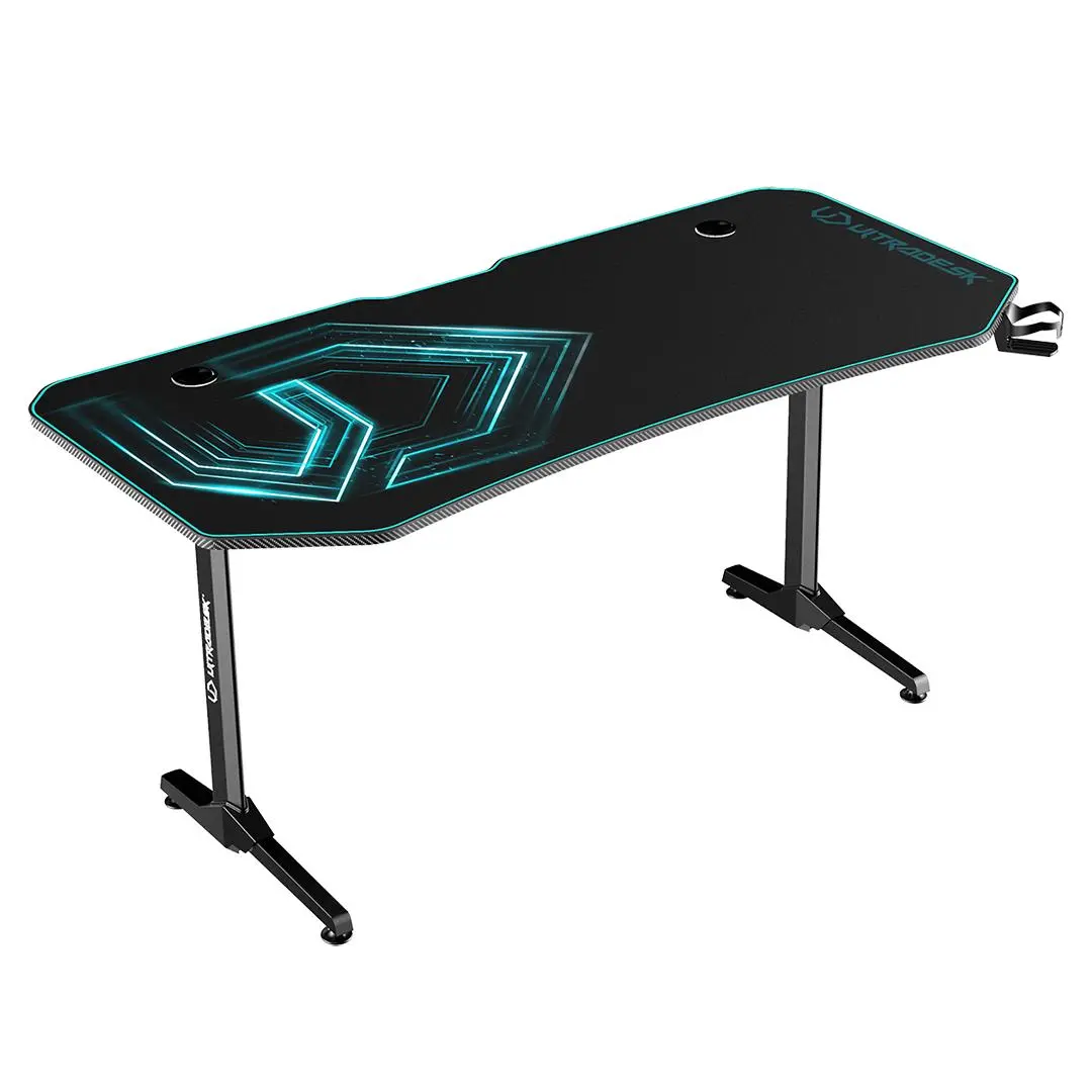 Biurko Ultradesk FRAG XXL 160cm Czarno-niebieski