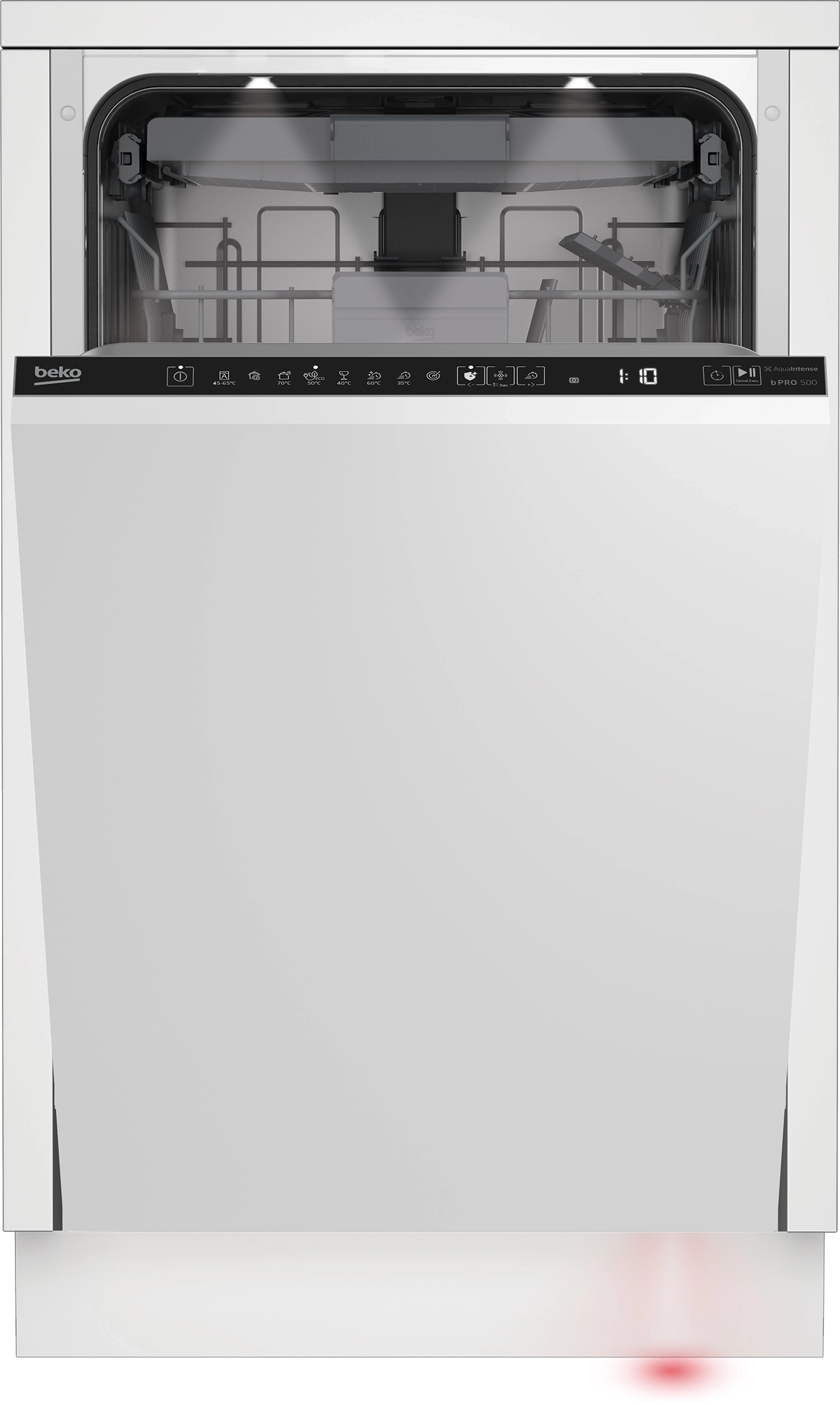 Beko bPro500 BDIS48E041Q 44,8cm Automatyczne otwieranie drzwi Szuflada na sztućce