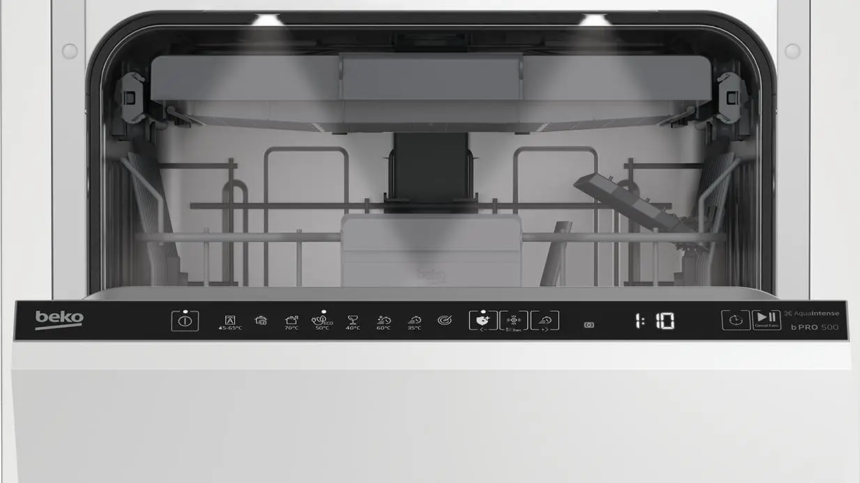 Zmywarka Beko bPro500 BDIS48E041Q 44,8cm Automatyczne otwieranie drzwi Szuflada na sztućce