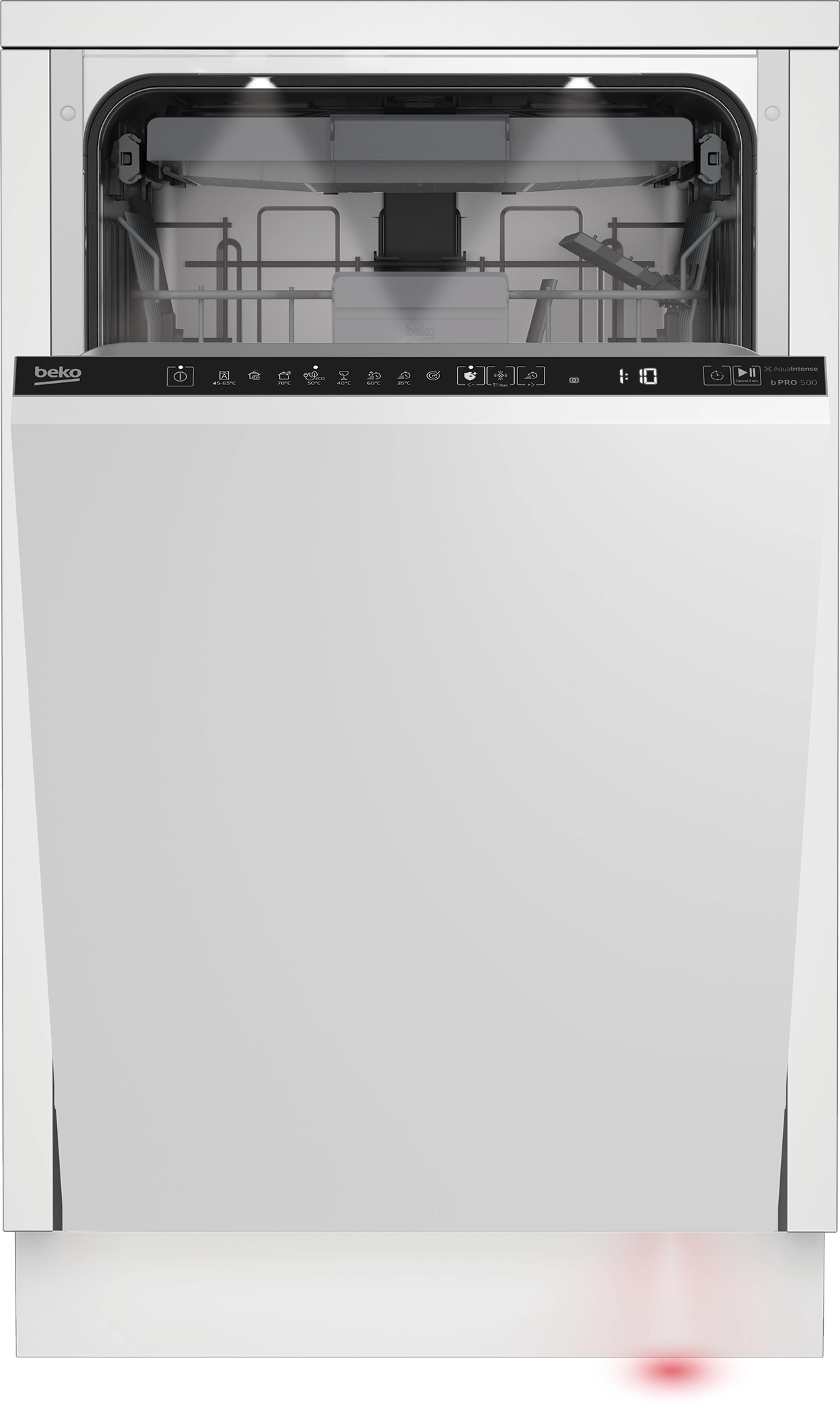 Zmywarka Beko bPro500 BDIS48E041Q 44,8cm Automatyczne otwieranie drzwi Szuflada na sztućce