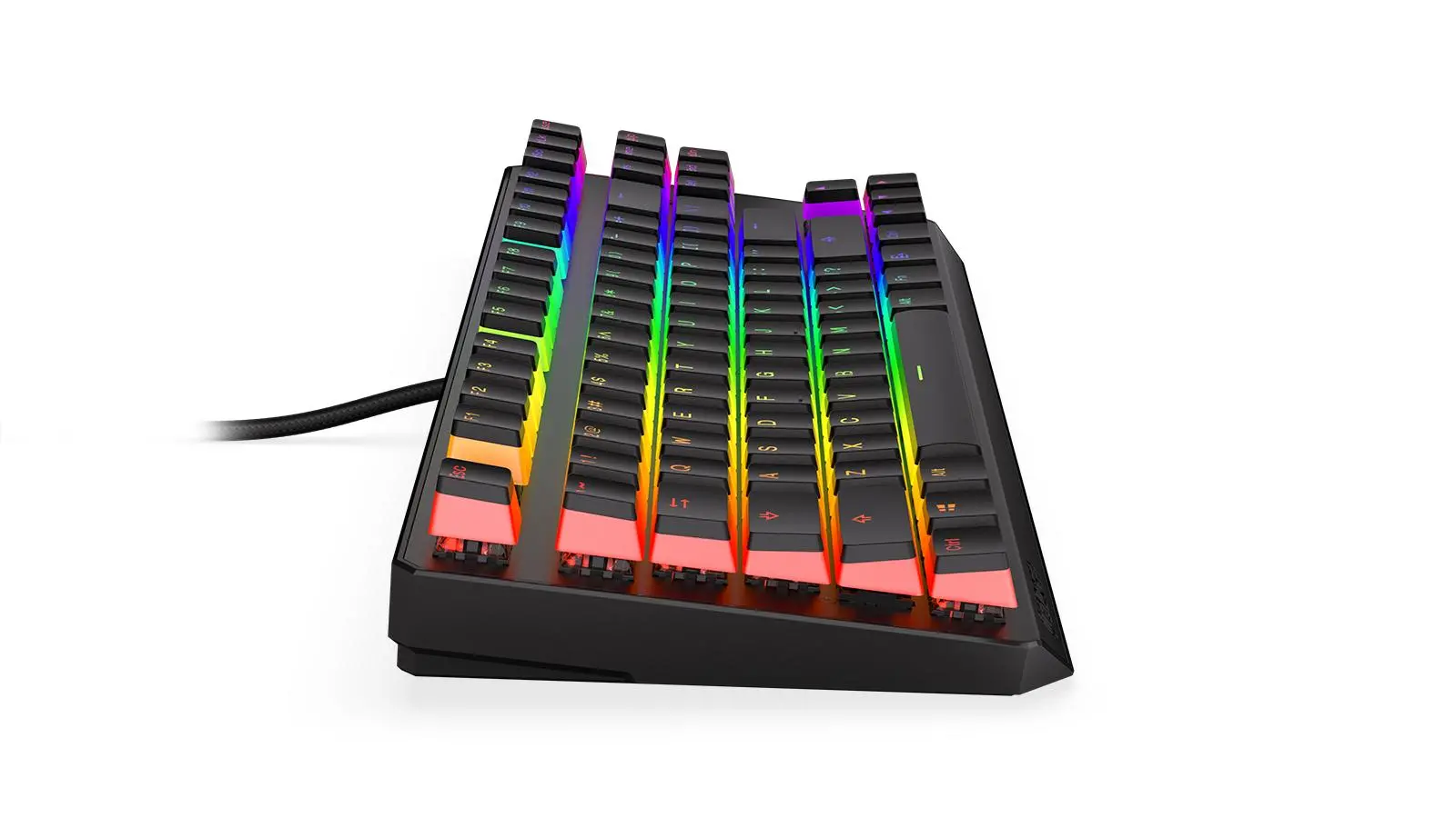 Klawiatura mechaniczna Endorfy Thock TKL Pudding Red Kailh Red RGB Czarny