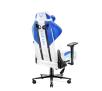 Fotel Diablo Chairs X-Player 2.0 Normal Size Gamingowy do 160kg Skóra ECO Tkanina Biało-niebieski