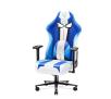 Fotel Diablo Chairs X-Player 2.0 Normal Size Gamingowy do 160kg Skóra ECO Tkanina Biało-niebieski