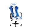 Fotel Diablo Chairs X-Player 2.0 Normal Size Gamingowy do 150kg Skóra ECO Tkanina Biało-niebieski
