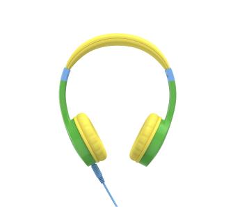 Słuchawki przewodowe Hama Kids Guard Nauszne Mikrofon Zielono-żółty