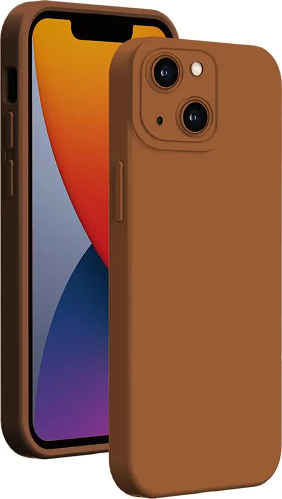 Etui BigBen Silicone Case Full Protect do iPhone 14 Brązowy