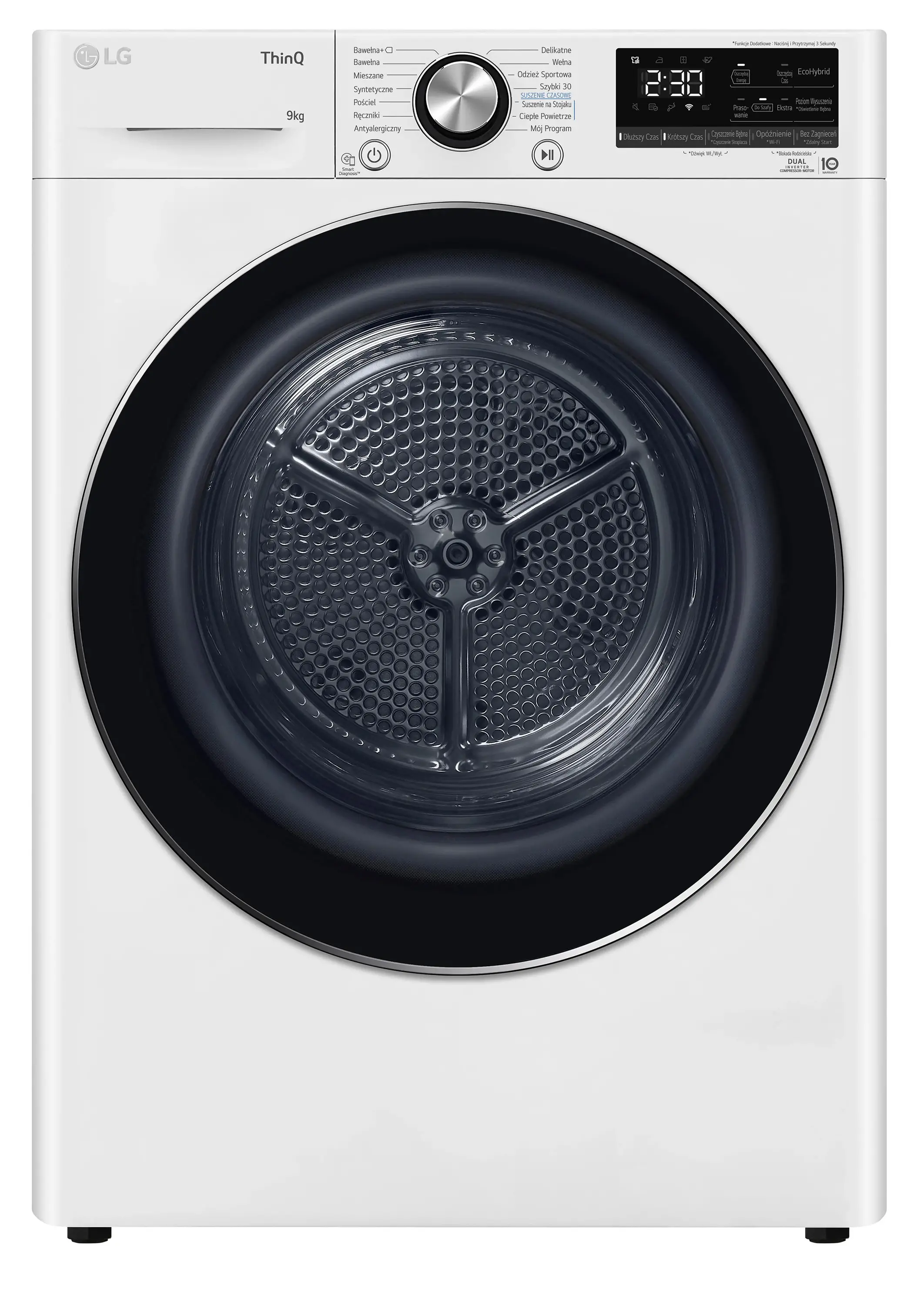 Suszarka LG RC90V9AV2N 61,5cm 9kg Zdalne sterowanie