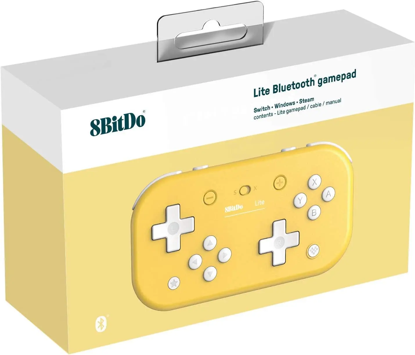 Pad 8BitDo Lite do PC, Nintendo Switch Bezprzewodowy Żółty