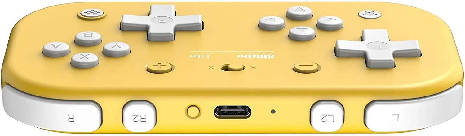 Pad 8BitDo Lite do PC, Nintendo Switch Bezprzewodowy Żółty