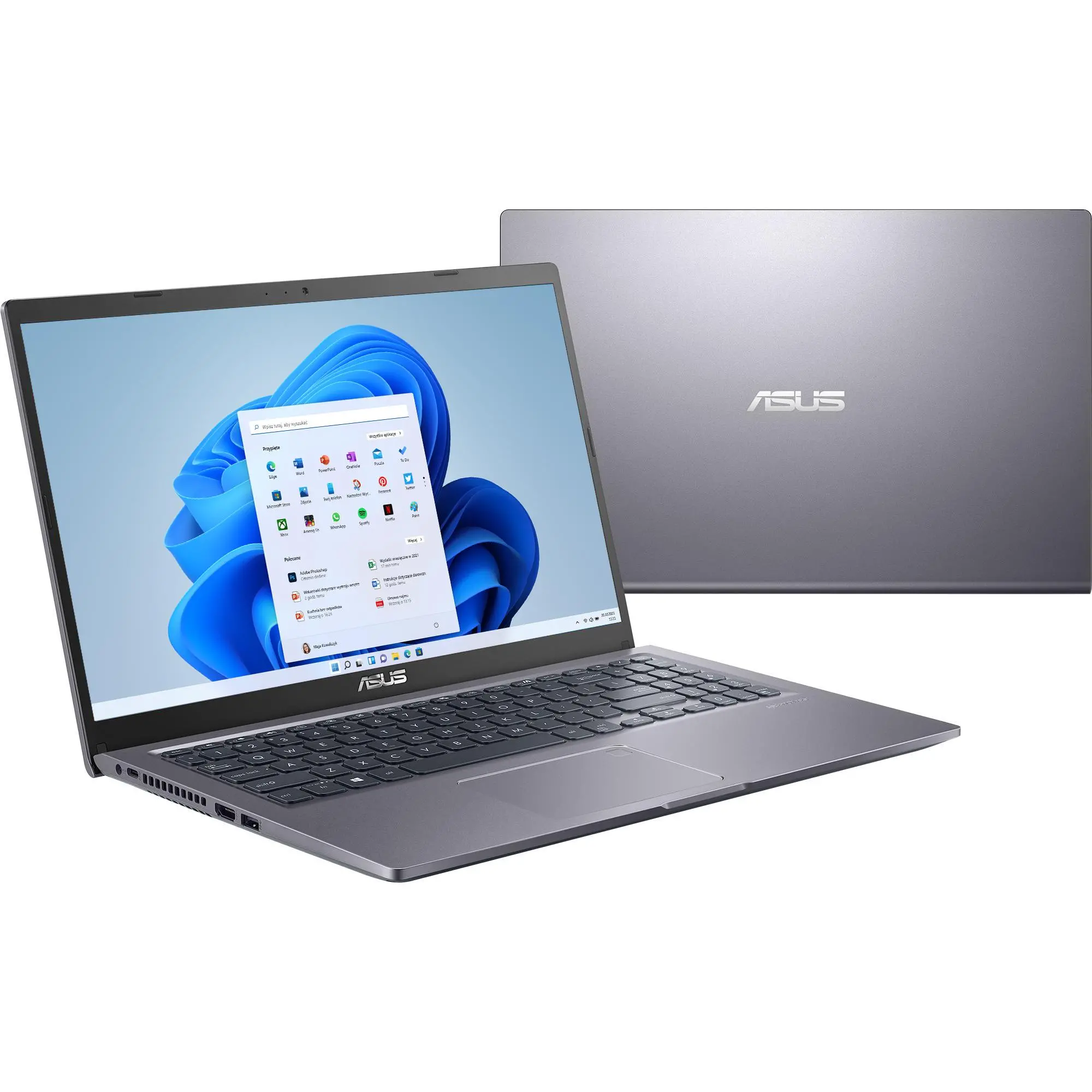 Laptop ASUS X515JA-BQ3211W 15,6" i5-1035G1 8GB RAM 512GB Dysk SSD Win11 Szary