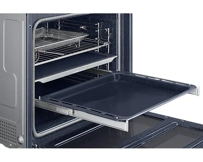 Piekarnik elektryczny parowy Samsung NV7B6799JAK Dual Cook Termoobieg AirFry Termosonda Zdalne sterowanie Czarny