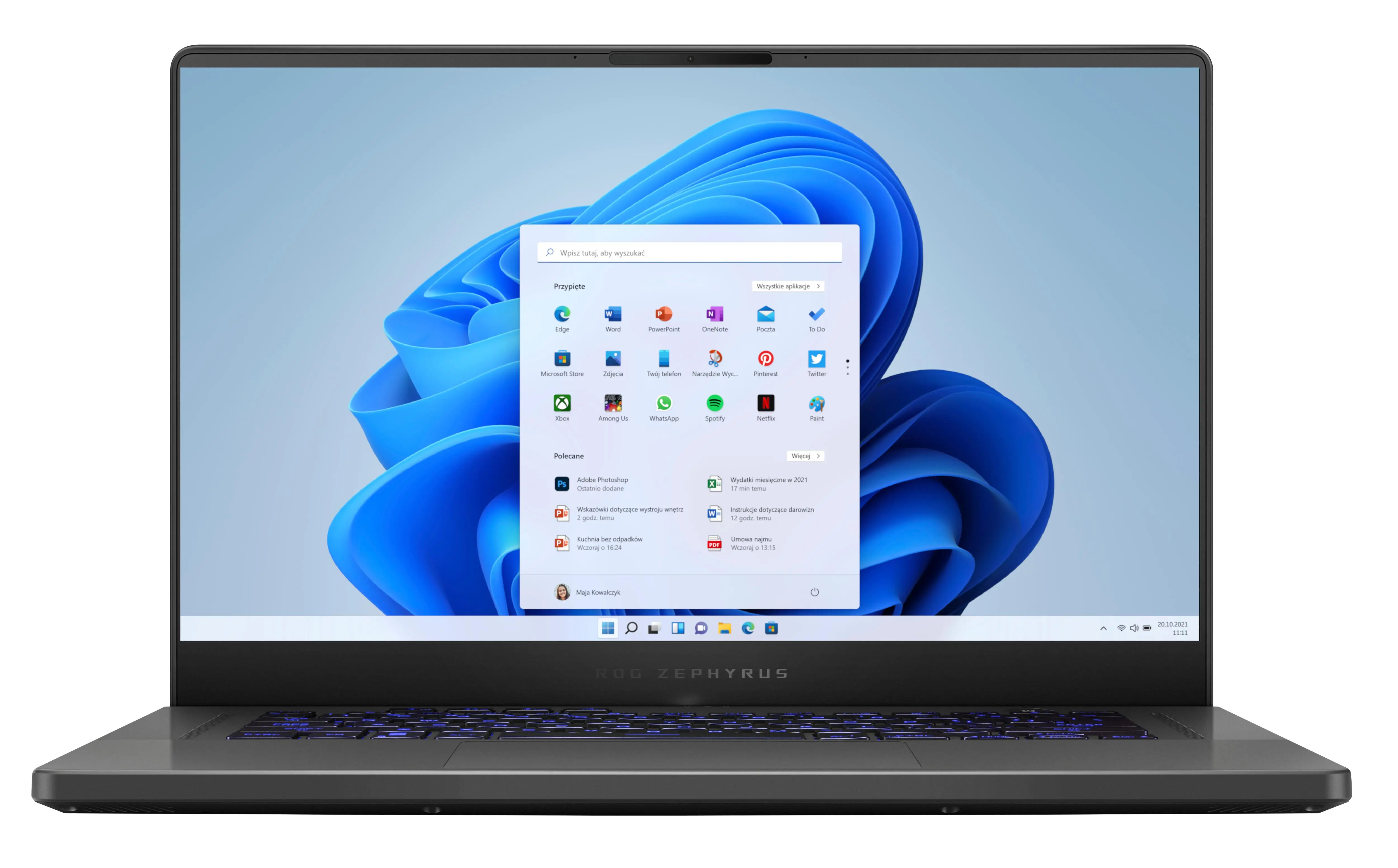 Laptop gamingowy ASUS ROG Zephyrus G15 2022 GA503RW-LN036W 15,6" 240Hz R9 6900HS 32GB RAM 1TB Dysk SSD RTX3070Ti Win11