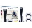Konsola Sony PlayStation 5 (PS5) z napędem - dodatkowy pad (biały) - FIFA 23