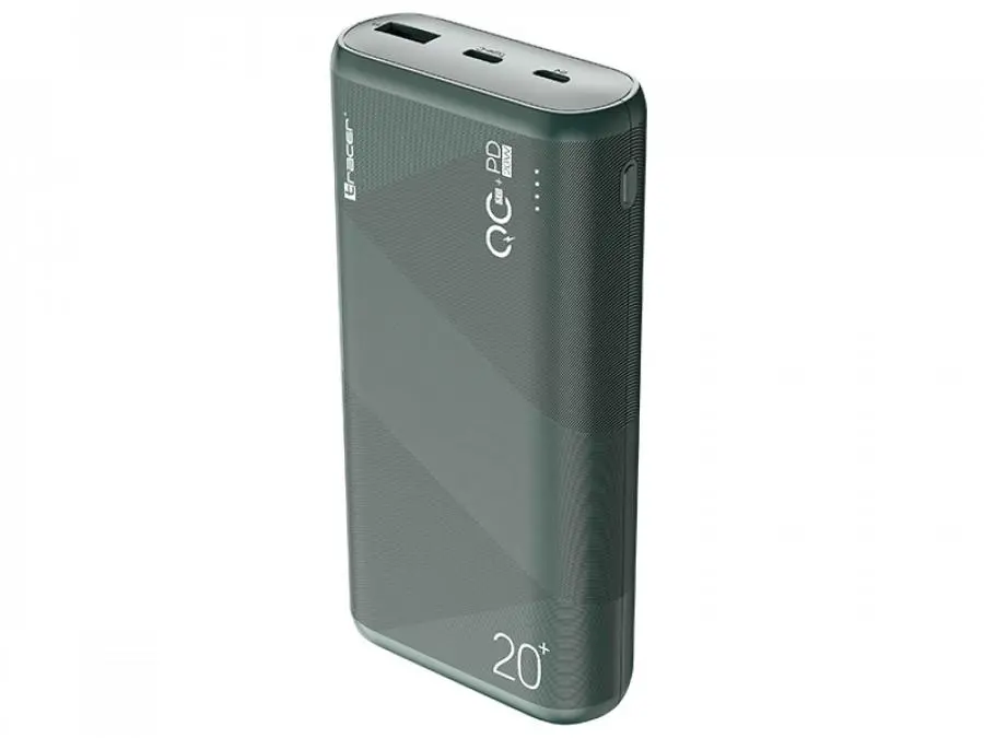 Powerbank Tracer KORI TRABAT47095 20000mAh QC 3.0 PD 20W Szary
