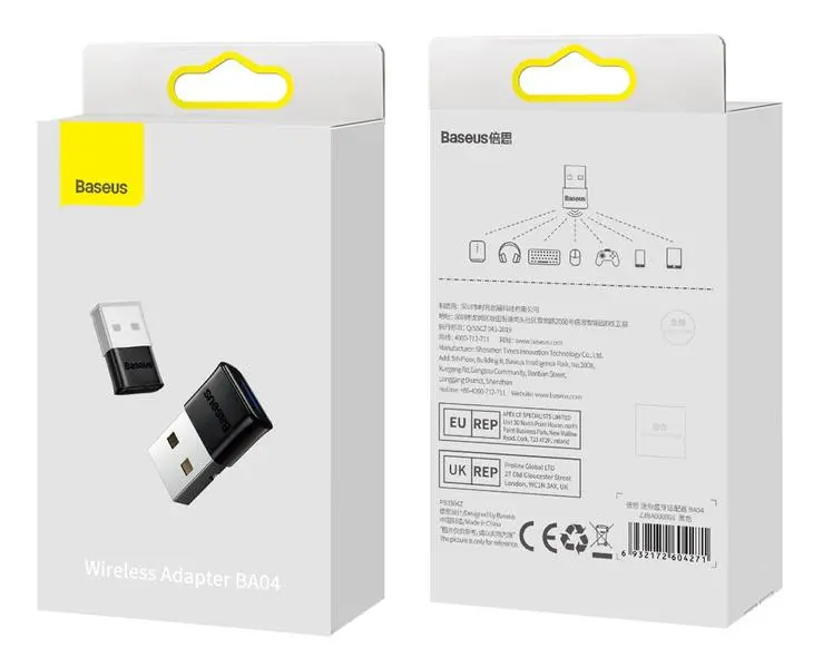 Adapter Baseus BA04 - USB odbiornik Bluetooth 5.1