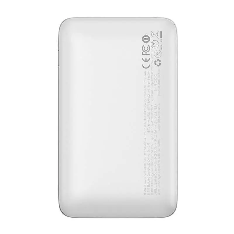 Powerbank Baseus PPBD040302 Bipow Pro 20000mAh 22,5W Biały