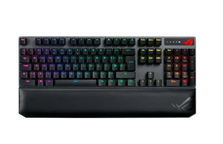 Klawiatura mechaniczna ASUS ROG Strix Scope NX Wireless Deluxe NX Red Switch Czarny