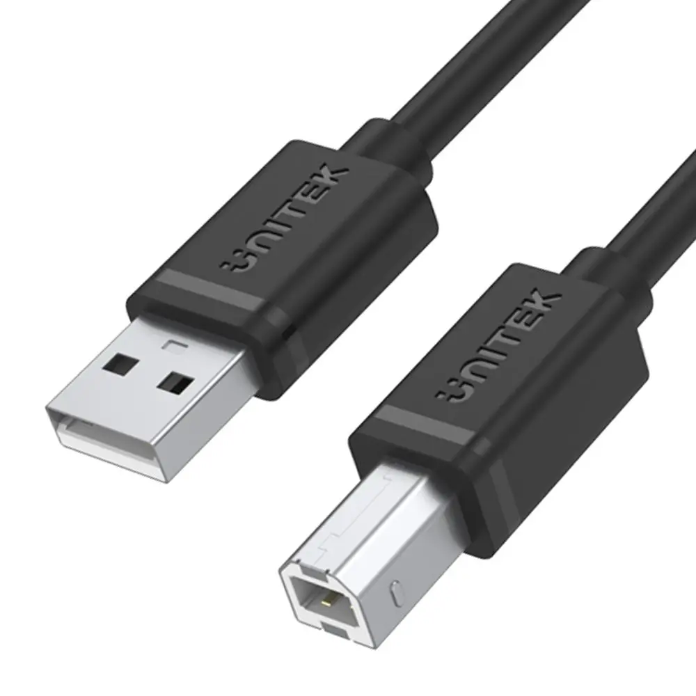 Kabel USB Unitek Y-C430GBK przewód USB 2.0 AM-BM 1m Czarny