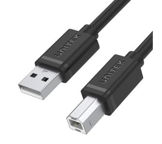 Kabel USB Unitek Y-C430GBK przewód USB 2.0 AM-BM 1m Czarny