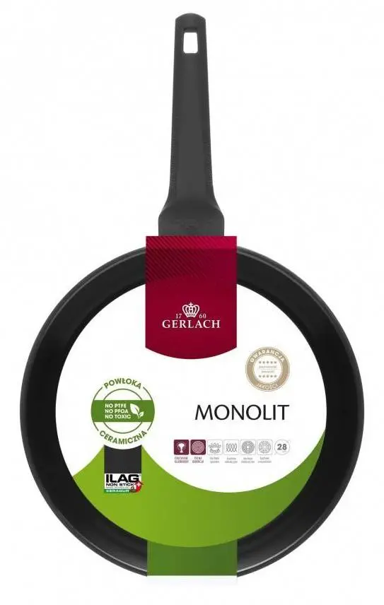 Patelnia Gerlach Monolit Indukcja Ilag Xeradur 2 28cm