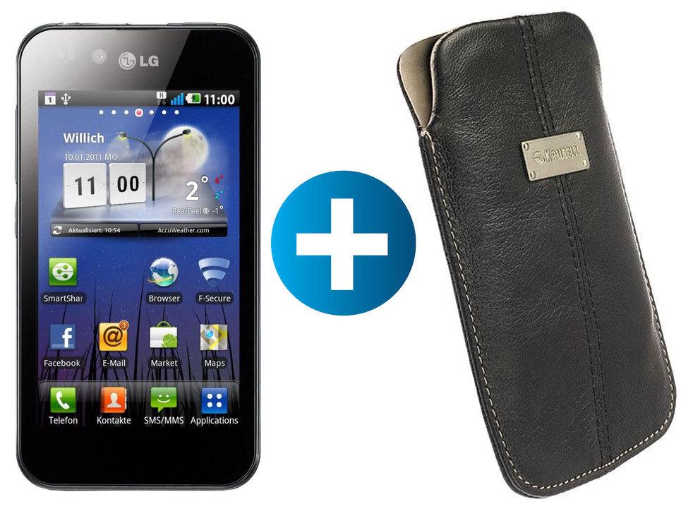 LG Swift Black P970 + etui skórzane Krusell GRATIS!