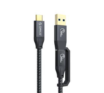 Kabel USB Orico ACC32-10-BK-BP USB-C na USB-C/USB-A  20 Gbps, 4K, PD 100W Czarny