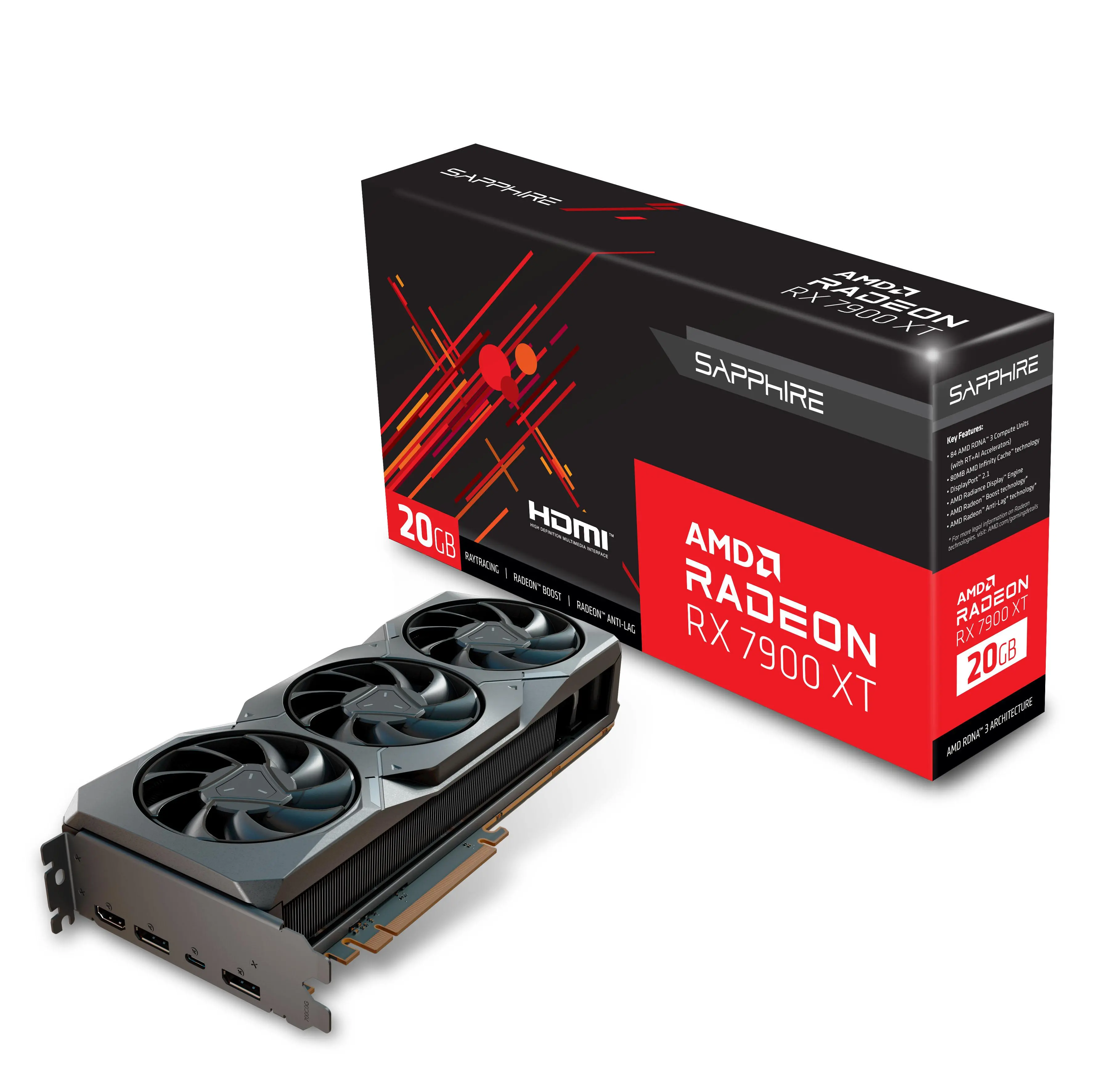 Karta graficzna Sapphire technology Radeon RX 7900 XT Gaming 20GB GDDR6 320bit FSR