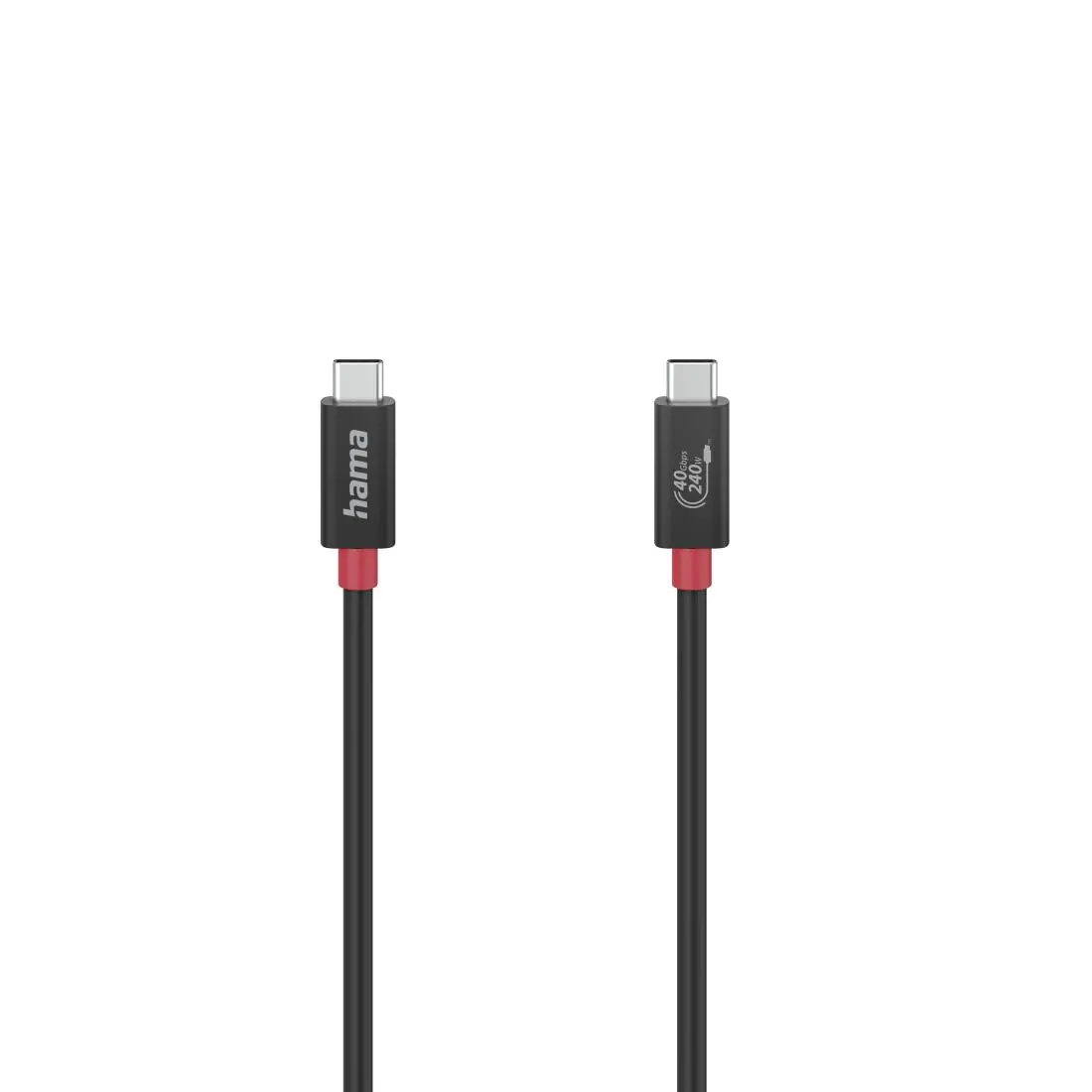 Kabel Hama Gen3 40 Gbit/s 5 A 240 W 1m Czarny