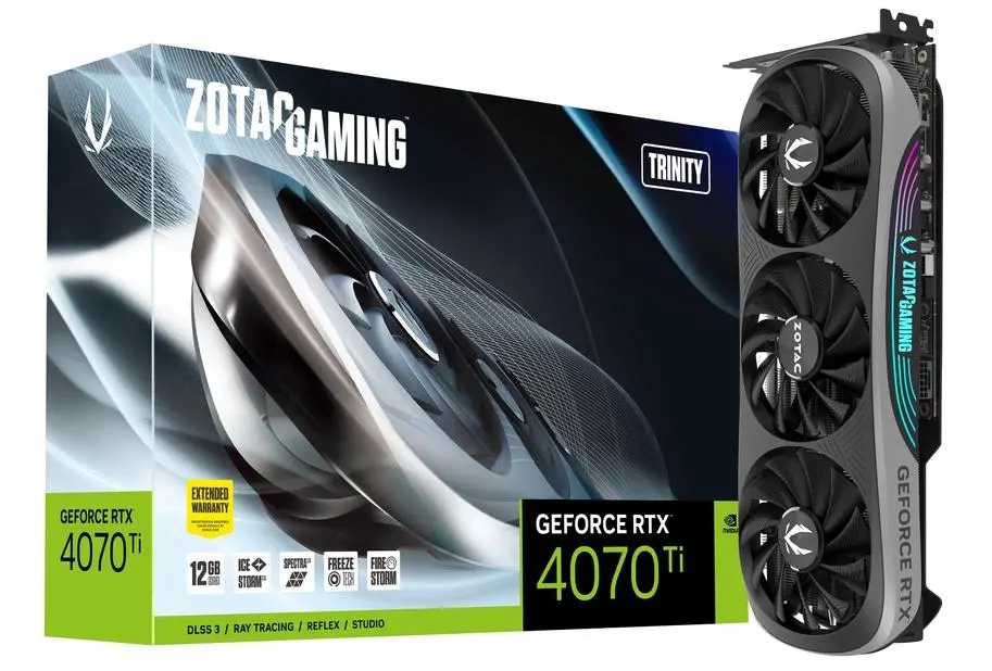 Karta graficzna Zotac GeForce RTX 4070 Ti Trinity 12GB GDDR6X 192bit DLSS 3