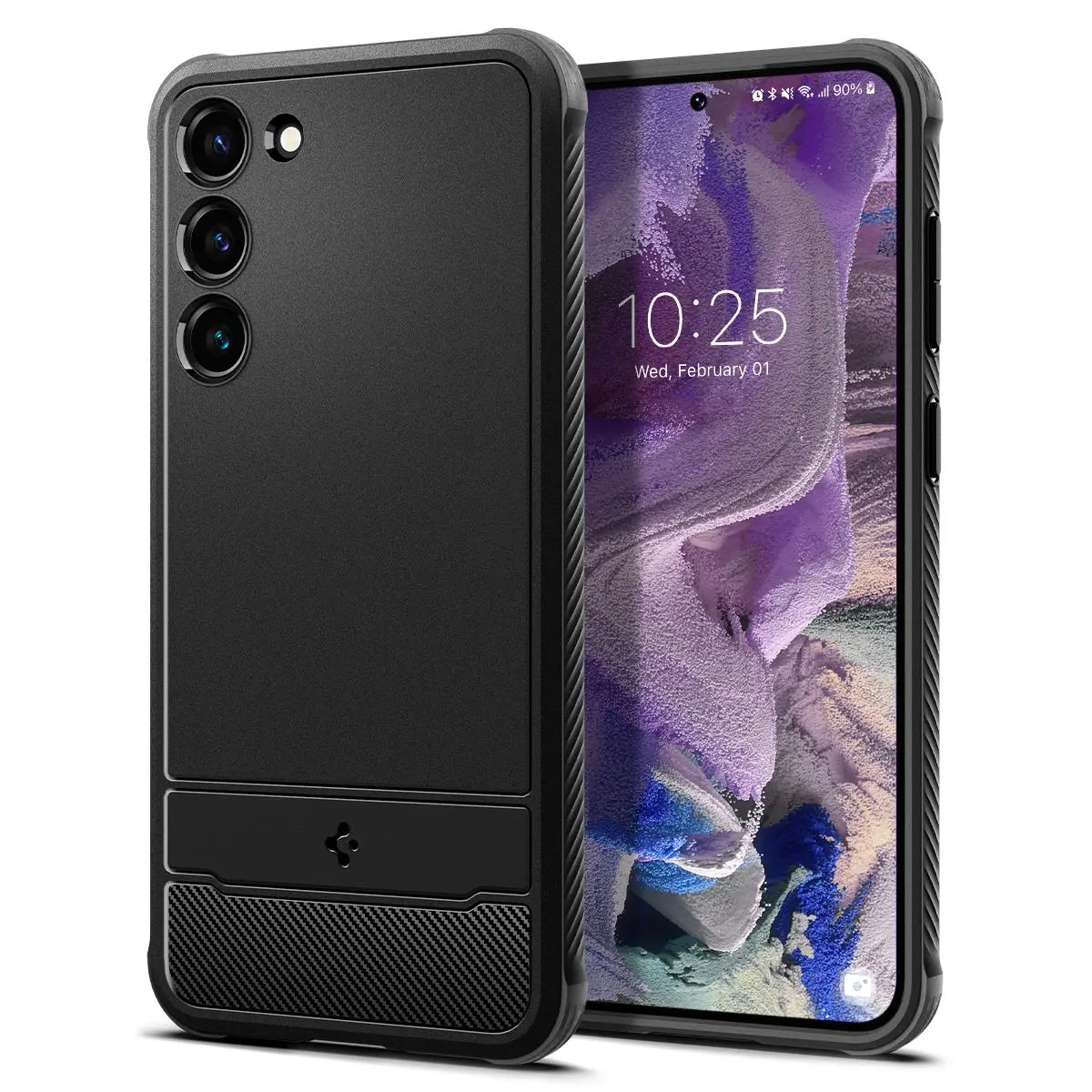 Etui Spigen Rugged Armor do Galaxy S23 Czarny