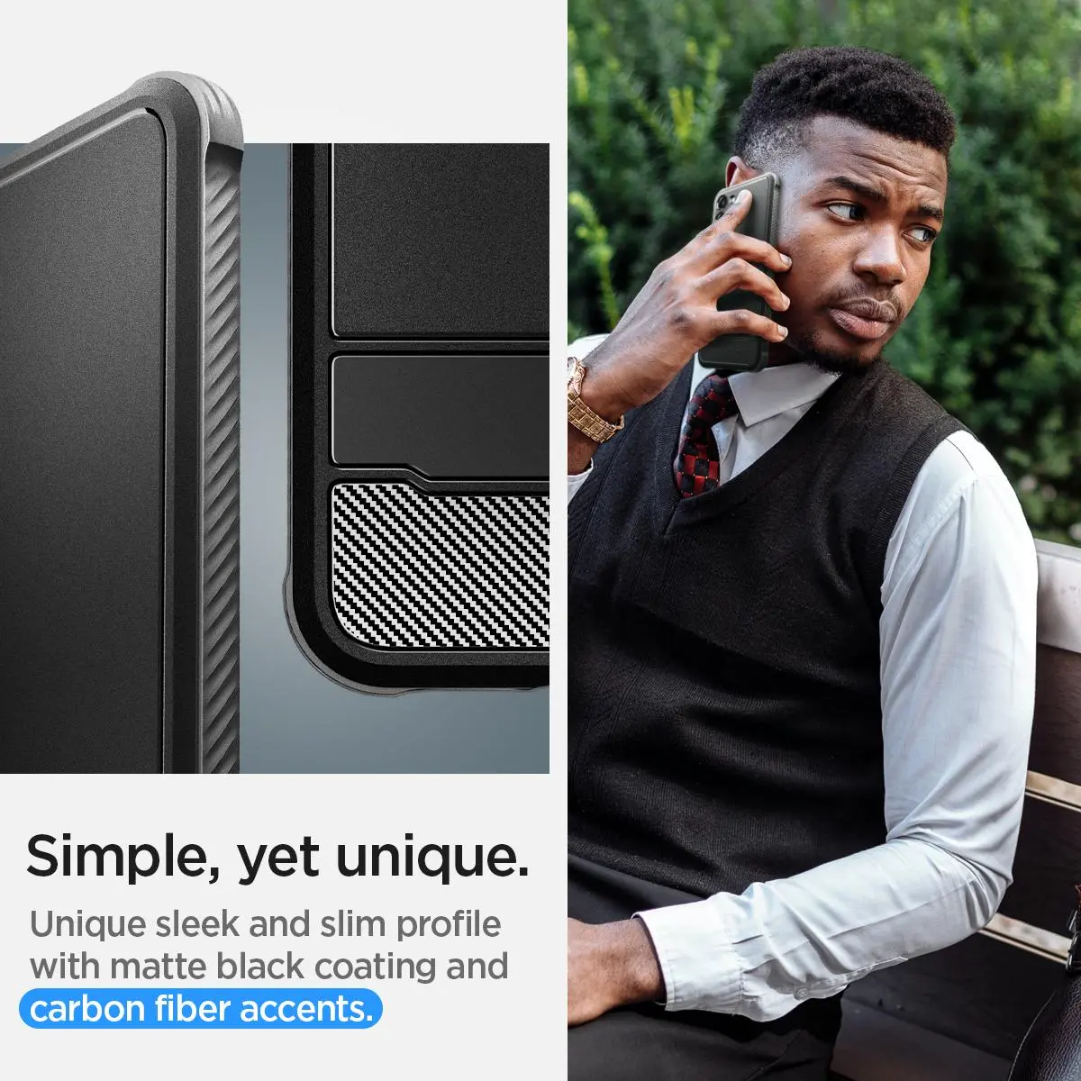 Etui Spigen Rugged Armor do Galaxy S23 Czarny