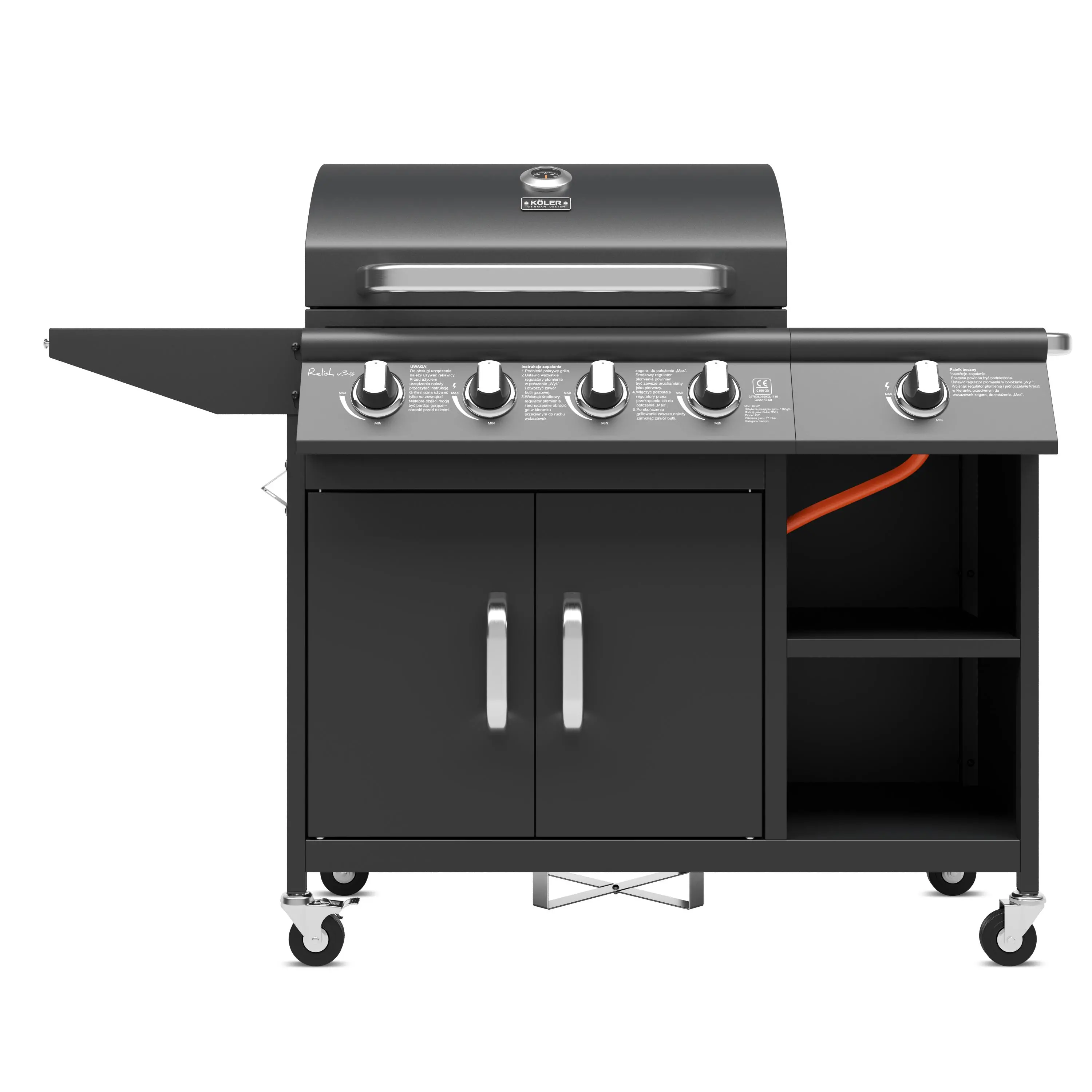 Grill gazowy Koler Relish v3 Czarny