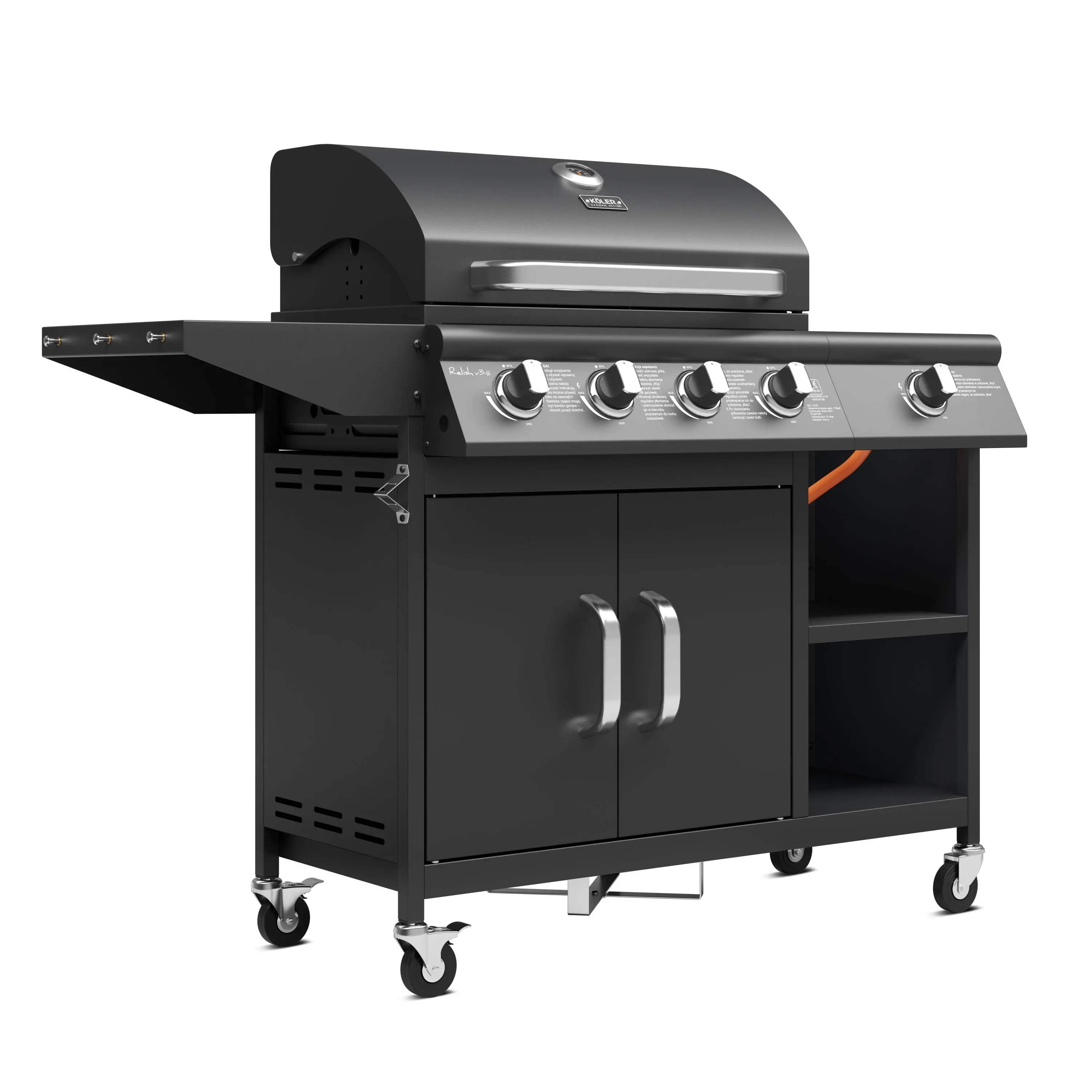 Grill gazowy Koler Relish v3 Czarny