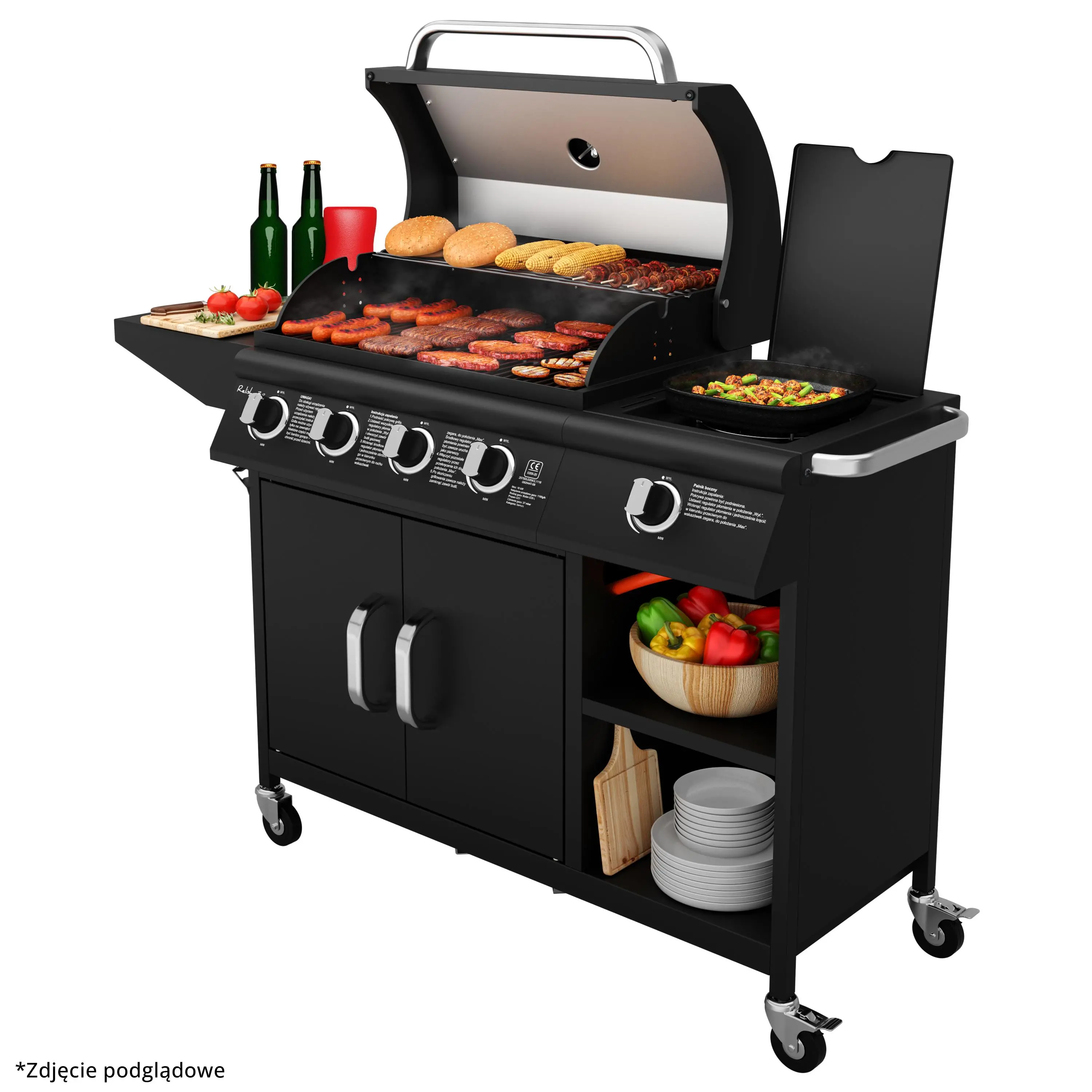 Grill gazowy Koler Relish v3 Czarny