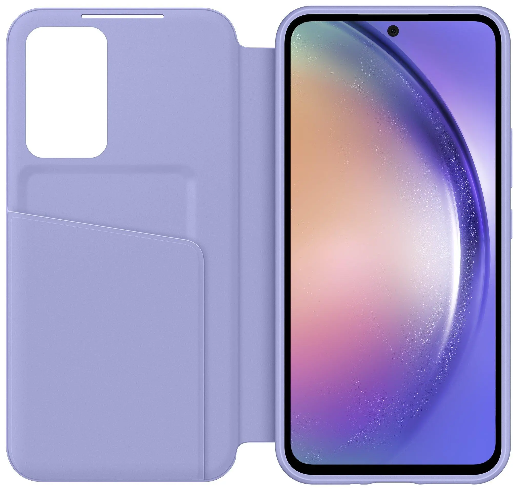 Etui Samsung Smart S View Wallet Cover do Galaxy A54 Jagodowy
