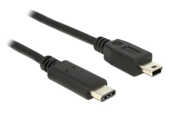 Kabel Delock USB Type-C M-Mini BM 2,0 1m Czarny
