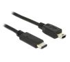Kabel Delock USB Type-C M-Mini BM 2.0 1m Czarny