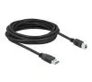 Kabel USB Delock 85070 USB 3.0 AM-BM 5m Czarny