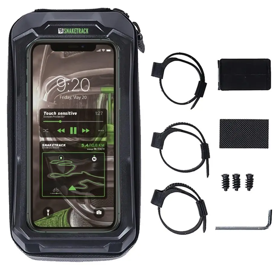 Torba SnakeTrack rowerowa na kierownicę ST02 Czarny