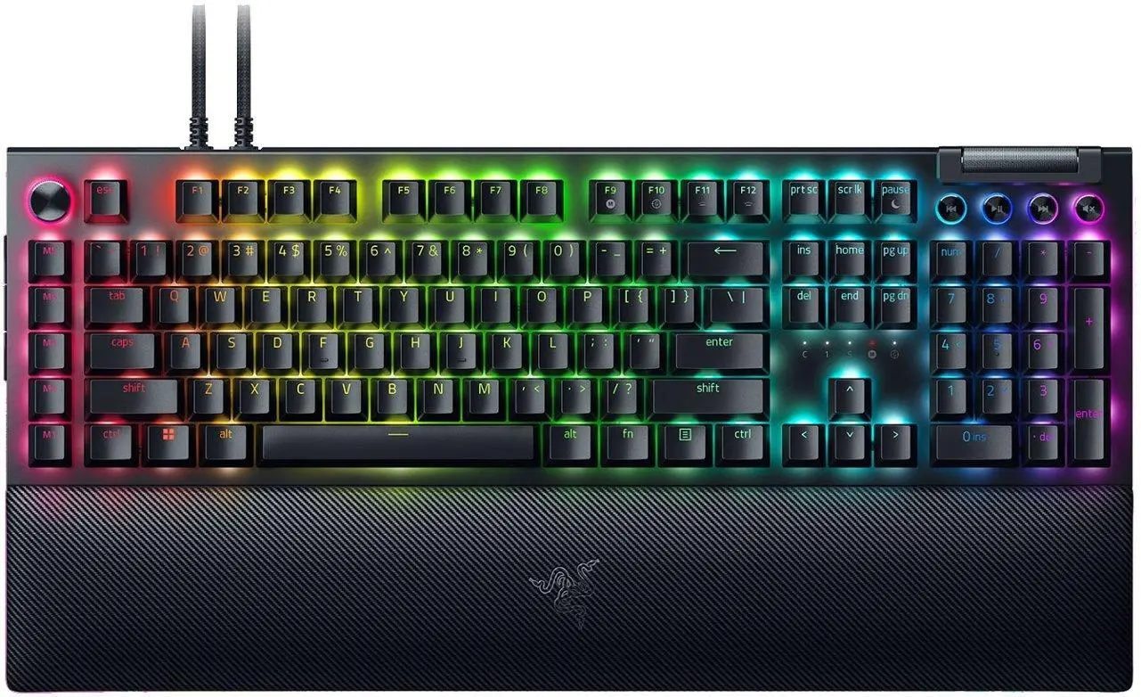 Klawiatura mechaniczna Razer BlackWidow V4 Pro US Yellow Switch Czarny